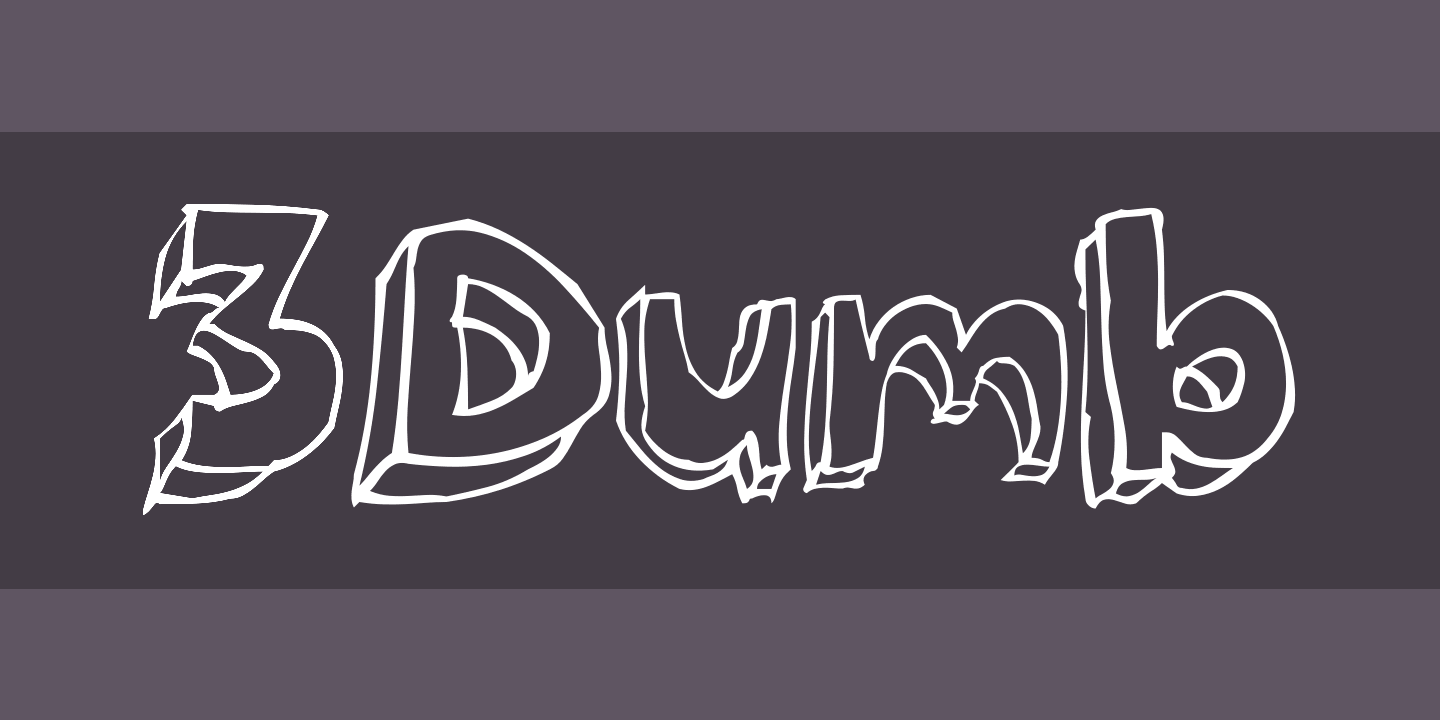 Font 3Dumb